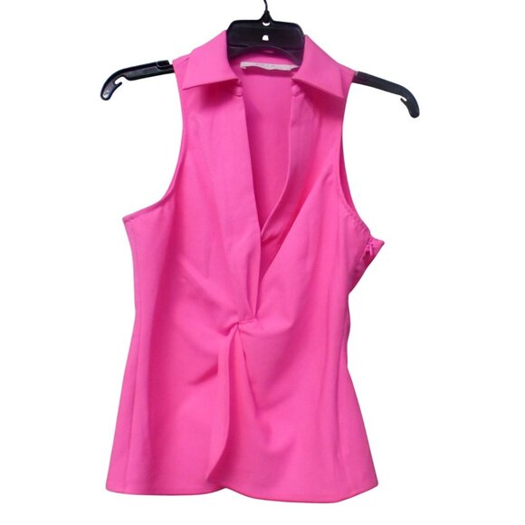 ASTR The Label Twist Front Sleeveless Top, Pink, S - Picture 5 of 9